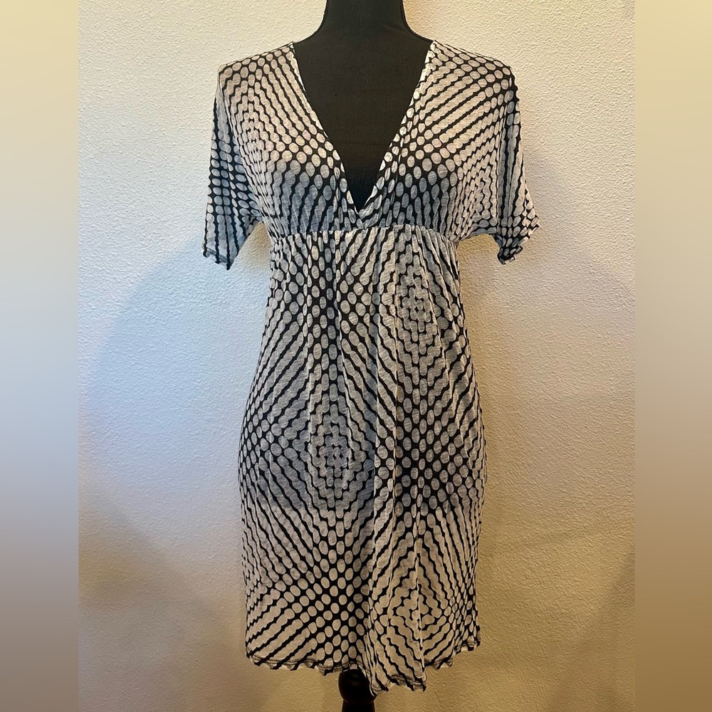 Elan sheer deep V bathing suit coverup